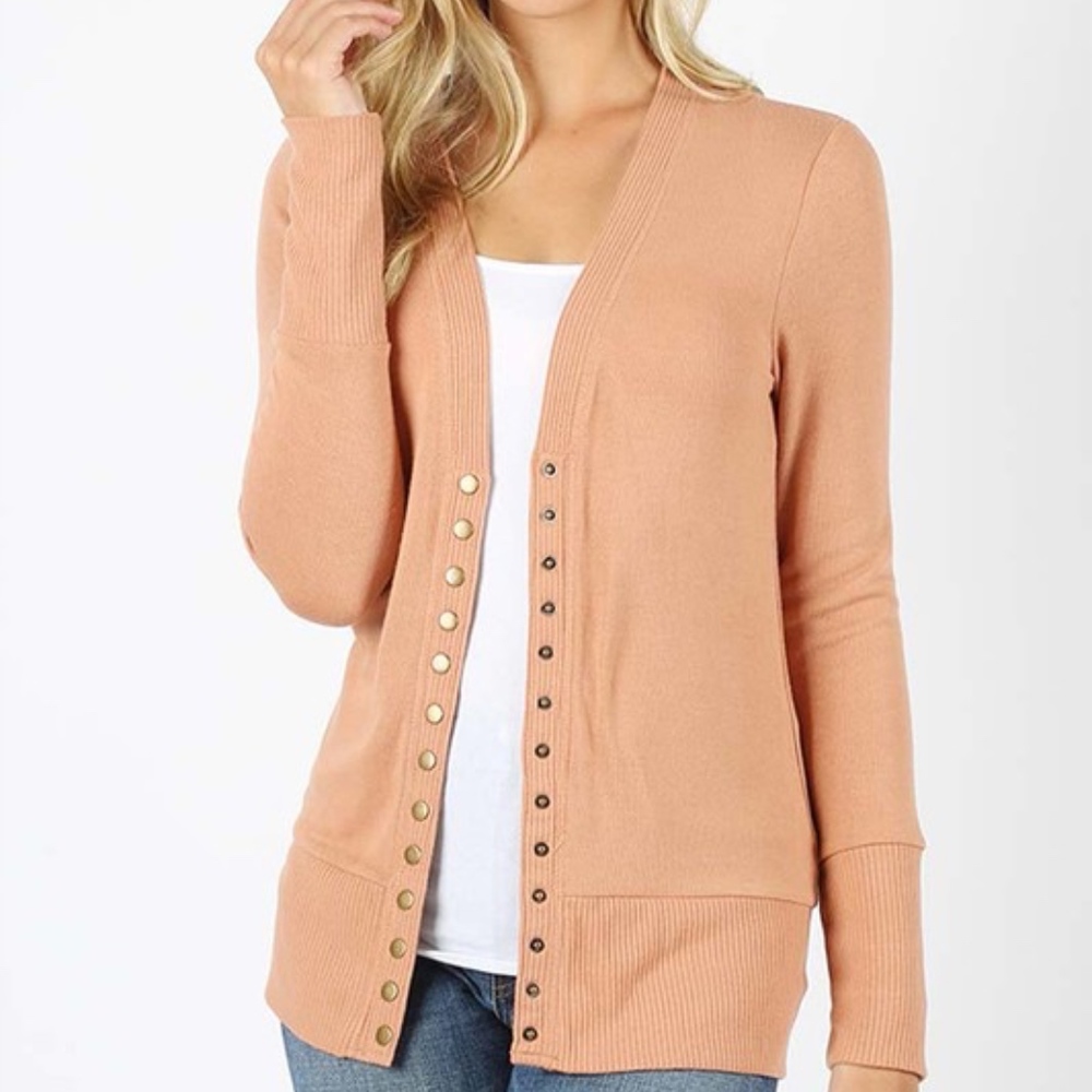 VIVIEN Autumn Love Cardigan - EGGSHELL - Picture 5 of 6